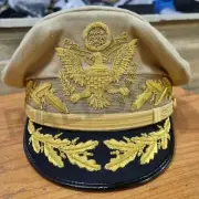 US Army Peak Cap General Douglas Macarthur's Uniform Military Hat - Khaki