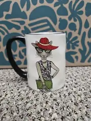 Signature Housewares Tiger Cat Hipster Coffee Mug Glasses Red Hat 16oz Free Ship
