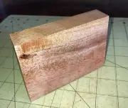 One Piece Hawaiian Koa Wood 4 1/3" x 3 1/4" x 1 (#940)