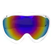 Swiss Tech Unisex Ski Goggle Red Lens White Frame Black Strap Red Lens White Fra