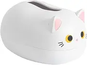 Cat Tissue Box, Cute Cartoon Cat Shape Tissue Dispenser, Portable Feline Tissue Holder, Space Saving Meow Tissue Dispenser, Moveable Kitty Cat Tissue Container, Tissue Holder For Kitchen Bathroom