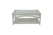 CR Barbados Rattan Coffee Table with Glass Top