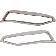 Pair Bumper Face Bar Trims Molding Step Pads Set of 2 Front Driver & Passenger (for: BMW)