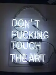 US STOCK 17" Don't Fvcking Touch The Art Acrylic Neon Sign Light Lamp Display JY