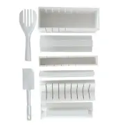 5pc Sushi Roll Maker Kit Rice Paddle Spatula Mold Japanese Food Making Tool Set