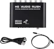 Digital to Analog 5.1 Audio Decoder Amplifier+Fiber Optic Cable SPDIF Coaxial to RCA AC3 Optical Analog Converter for TV, Fine Workmanship, 500455329