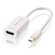 ALOGIC Mini DisplayPort to HDMI Adapter Male to Female - 0.15M Length - White