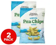 2 x Ceres Organics Salted Pea Chips 100g