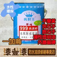 在飛比找蝦皮購物優惠-:+漆壹漆防水油漆修繕+:抗裂王濃縮水性999A防水金油 水