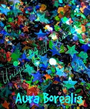 AURORA BOREALIS~MULTI SHAPES GLITTER~Nail•Acrylic•Gel•Body Art•Face•Festival