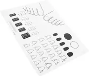 PENIKOKO Silicone Manicure Mat for Nail Art Practice Soft Flexible Workspace for Beginners Lightweight Portable Design Easy to Clean for Home Salon Use