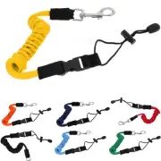 Safety Paddle Leash Kayak Canoe Boat Fishing Rod Coil Lanyard Holder Tether