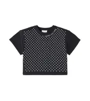 [Marc Jacobs Kids] Marc Jacobs Kids Floral embellished cotton T-shirt Y 6 black