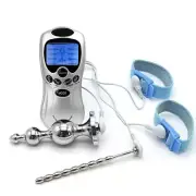 ElectricShock E-Stim Kit Device Therapy Plug Sounds with Ring%
