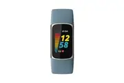 Fitbit Charge 5 Advanced Health & Fitness Tracker Steel - Blue / Platinum - As New