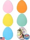 Remerry Easter Egg Placemats Set of 6 Easter Leather Egg Shaped Table Mats De