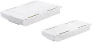 Alipis Wall-mounted Small Drawers 2 White under Desk Storage Boxes Drawer Type Sundries Box for Office