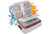 STORFEX Fireproof 3-Layer Document Organizer - Silver