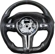 Carbon Fiber Car Steering Wheel Compatible With BMW M M3 M5 M6 F01 F02 F06 F07 F10 F11 F12 F13 F30 F32 F80 F91 E90 E91 E92 Car Accessories(Style A)