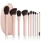 Makeup Brushes 10pc, Makeup Brush Set Foundation Bronzer Contour Eyeshadow Bl...