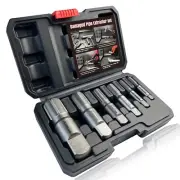 Heavy-Duty Pipe Extractor Set – 6 Piece Broken Pipe Removal Tool Kit for 1
