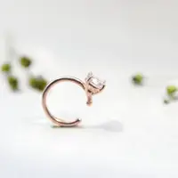 在飛比找蝦皮商城優惠-14K CZ Cuff Earring 單鑽耳夾耳環 (0.