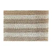 Solemate Jute 2 Tone Stripes 60x90cm Stylish Outdoor Entrance Doormat