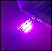 Car Night Light,Retro Car Lamps,Plug-in USB Automotive Interface Charging Night Lamps,Portable Mini Glass Bottle LED Night Light for Car Bedroom Hallway,Purple