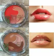 Revlon Mix & Mingle Lip Palette Gloss TANGO WITH MANGO coral & HELLO HONEY nude