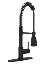 BELANGER Professional Single Handle Pull-down Kitchen Faucet w/Spray Matte Black