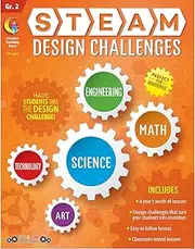 Creative Teaching Press STEAM Design Challenges Resource Book, Gr. 2, CTP (8209)