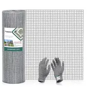 FOXIVO 1/4 Hardware Cloth 36 × 50' Chicken Wire mesh - 23 Gauge Galvanized We...