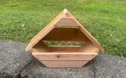 Dove Nesting Box Birdhouse Nest Cedar Wood Outdoor Bird House Mourning Doves