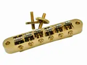 Tune-O-Matic M4 Bridge w/ Roller Saddles for Gibson Les Paul, SG, Gretsch Gold