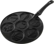 Nordic Ware Autumn Leaves Pancake Pan, Black