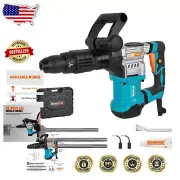 Electric SDS-Max Demolition Hammer with Vibration Control Handle & Carrying Case