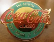 Coca-Cola The Official Soft Drink of Summer Aqua Blue Lapel Pin