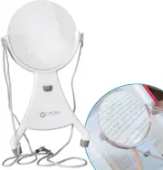 Lupa LED manos libres de 4 pulgadas - Cable de cuello ajustable,
