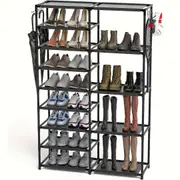 Shoe Rack with Boot Hooks Capacity (9-Tier)