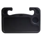 Multi-Function Car Steering Wheel Computer Card Table Box Dining Shelf Desk Auto Accessories(Black)