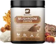 Mushroom Coffee - Lions Mane Mushroom Powder Instant Coffee with Lion'S Mane, Re