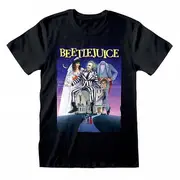 Beetlejuice Unisex Adult Logo T-Shirt Black L