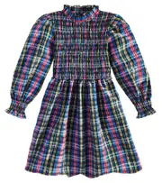 [The New Society] The New Society Mars plaid gathered dress Y 2 multicoloured