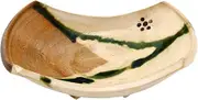 Setoyaki Oribe Miyake boat type Mukozuke (KibakoIri) Yashichita Oribe 015-0009