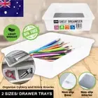 Home Drawer Organiser Cutlery Tray Insert Cabinet Utensil Storage Holder Shelf