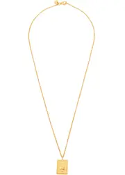 Tom Wood Tarot Strength Gold-plated Necklace One Size