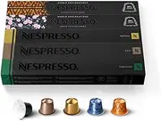 [Nespresso] Capsules Original Line, Mild Roast Blend Variety Pack, Mild Roast Coffee, 50 Count Coffee Pods