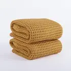 Püskül Waffle Weave Bath Towels, Organic 100% Turkish Cotton, 32X63 Inches 2-...