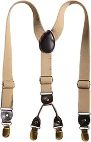 [HAMKVBPR] Kids Braces Vintage Nostalgic Children's Trousers Non-slip Straps Clip Big Kid Little Suspender for Kids