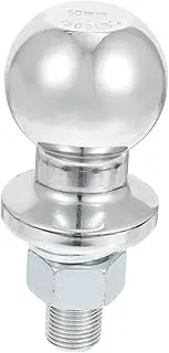 High Strength Trailer Hitch Ball Connector for Towing Durable Chrome Plated Replacement Part for Car Kits and Capacity
